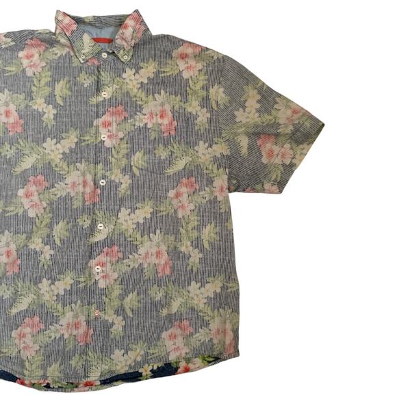 Tommy Bahama Relax Men's Size 2XL Button Down Floral Reverse Print Shirt - Picture 8 of 15